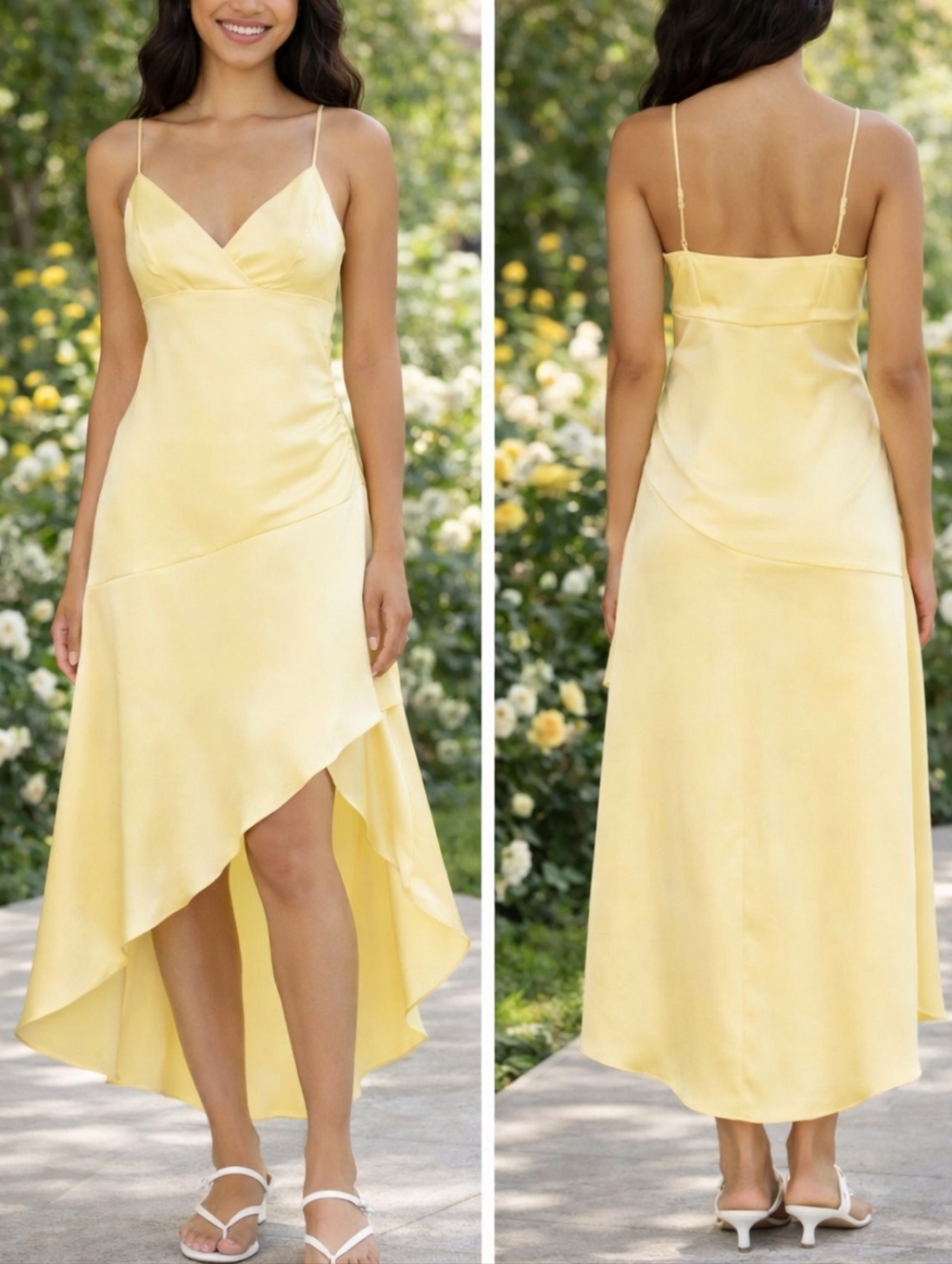 Wild Fable Satin High-Low Midi Dress – Size XS (NWT)